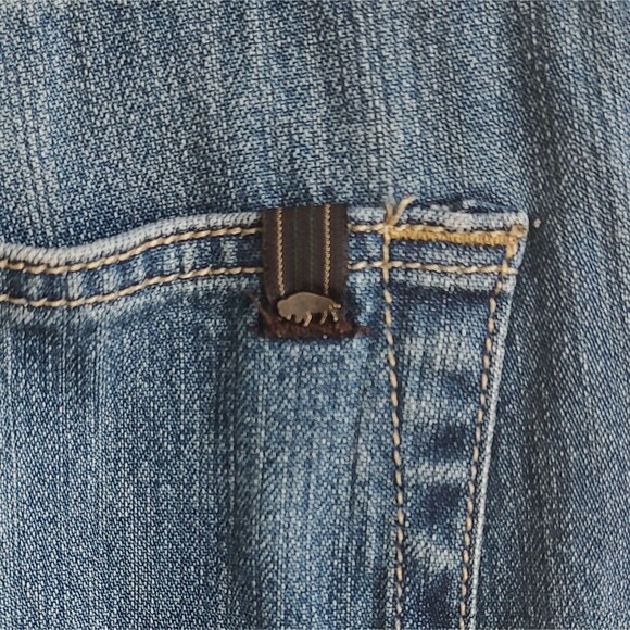 Buffalo David Bitton Ash X Basic Jeans 32x32 Blue Skinny Stretch Distress(34x32) - Picture 9 of 12